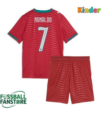 Portugal Cristiano Ronaldo #7 Replik Heimtrikot Kinder WM 2026 Kurzarm (+ Kurze Hosen)